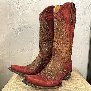 Old Gringo | Embroidered Riveted Cowboy Boots 9B